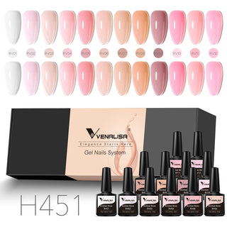 Buy h451 Venalisa 7.5ml Colorful Rubber Base Coat Gel