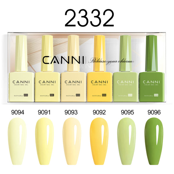 Coffret de 6 couleurs de gel pour ongles 9 ml