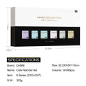 Coffret de 6 couleurs de gel pour ongles 9 ml