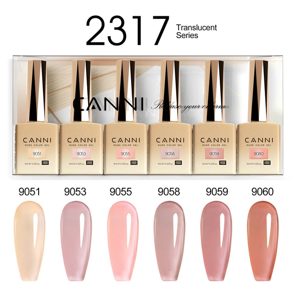 Coffret de 6 couleurs de gel pour ongles 9 ml