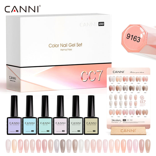 CC7 - Kit de 30 vernis gel couleur gelée translucide