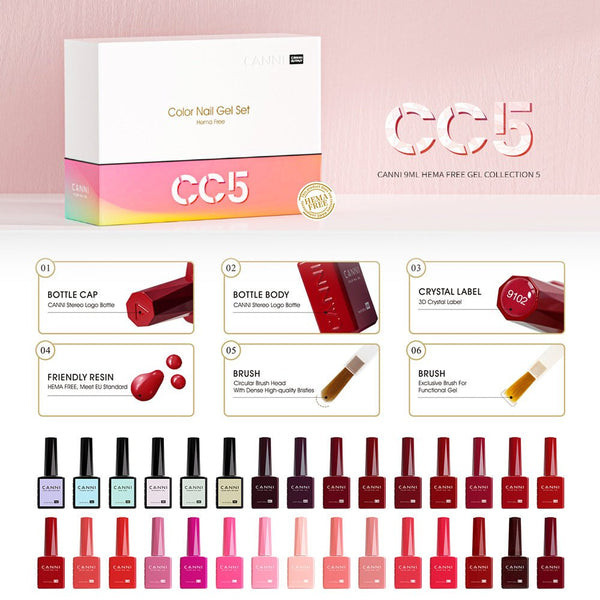 CC5 - Kit de 30 vernis gel