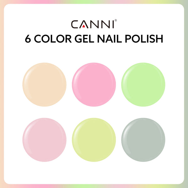 Kit Cherry Blossom Meadows - Gel de uñas de 9 ml, 6 colores - 2320