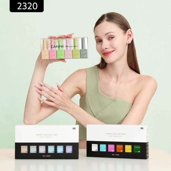 Kit Cherry Blossom Meadows - Gel de uñas de 9 ml, 6 colores - 2320