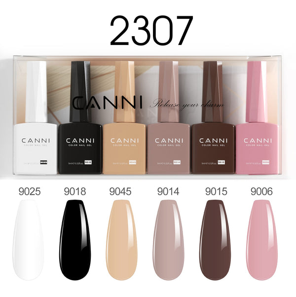 Kit de paleta Classic Couture - Gel de uñas de 9 ml, 6 colores - 2307