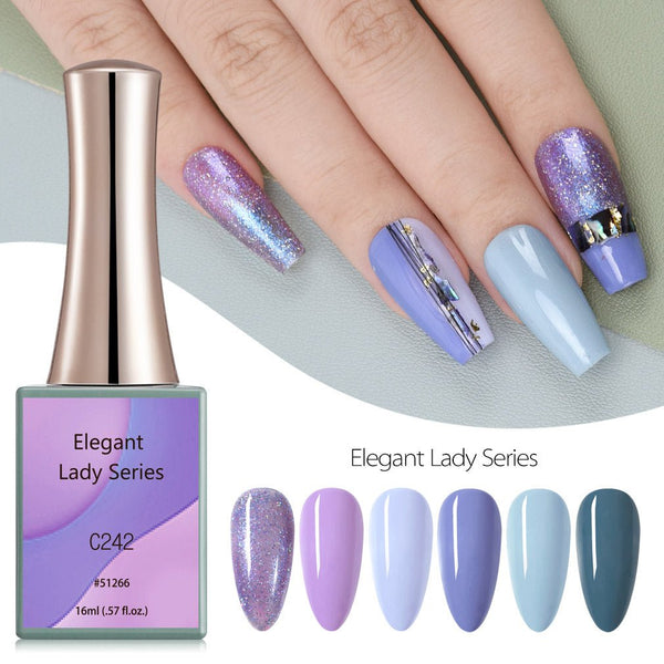 Elegant Lady - Coffret de 6 vernis gel