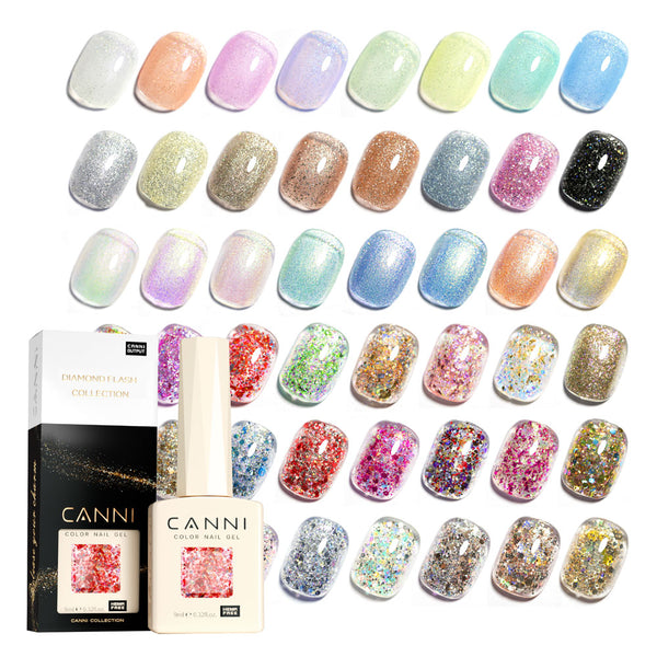 Gel à ongles pailleté 9 ml