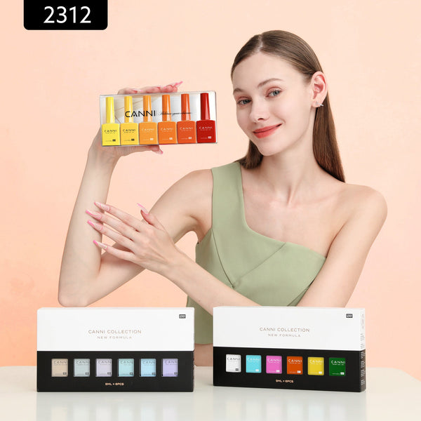 Kit Tangerine Tango - Gel de uñas de 9 ml, 6 colores - 2312