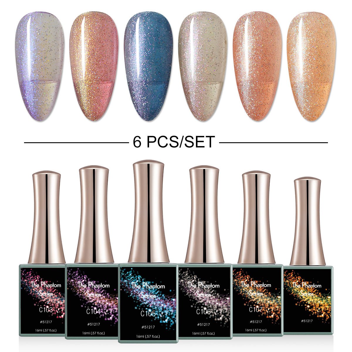 The Phontom - 6 Colors Gel Polish Set | CANNI Official