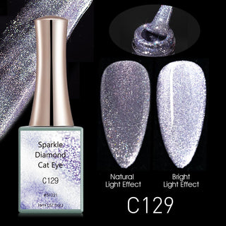 Buy c129 Sparkle Diamond Cat Eye gel  C127-C132