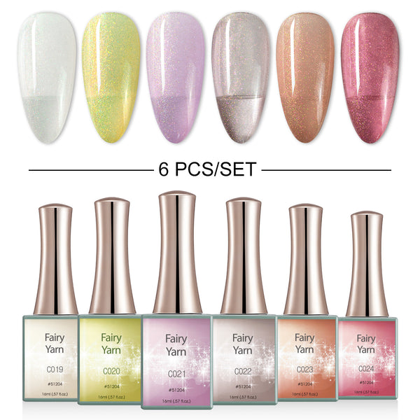 Fairy Yarn - 6 Colors Gel Polish Set