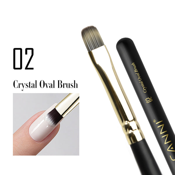 #02 Crystal Oval Brush