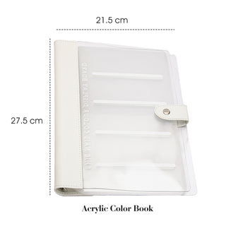 Buy white_l Nail Colors Display Storage Book