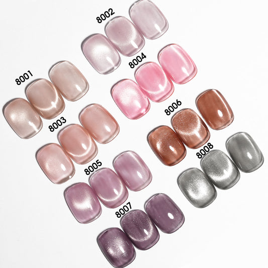 Esmalte en gel Cat Eye de 8 colores - Shimmer Velvet