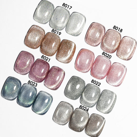 Esmalte en gel Cat Eye de 8 colores - Sueño iridiscente