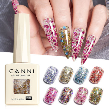 Gel à ongles pailleté 9 ml - Série Glitz Flash