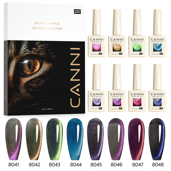HEMA FREE Cat Eye Gel Polish 8 Colors Set