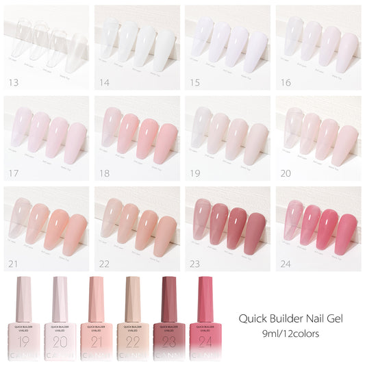 Gel constructor rápido de 9 ml, set de 6 colores