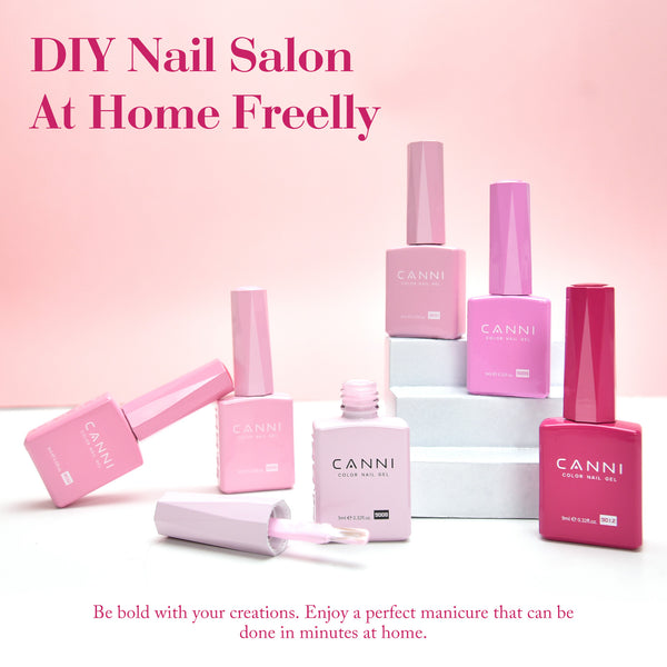 Pink Champagne Dreams Kit - 9ml Hema Free Nail Gel 6 Colors Set