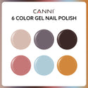 Boho Chic Palette Kit - 9ml Hema Free Nail Gel 6 Colors Set