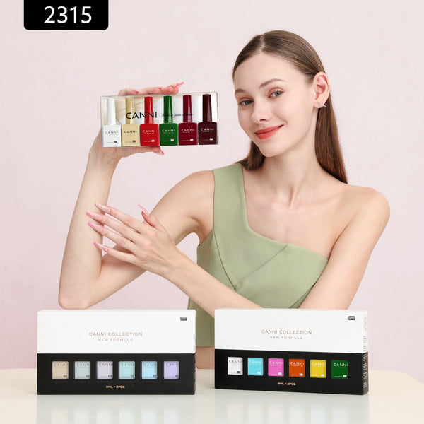Holiday Jubilee Kit - 9ml Hema Free Nail Gel 6 Colors Set-2315