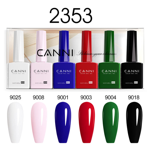 9ml Hema Free Nail Gel 6 Colors Set