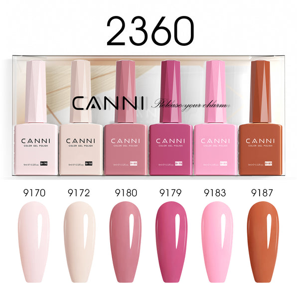 9ML Nail Gel 6 Colors Set