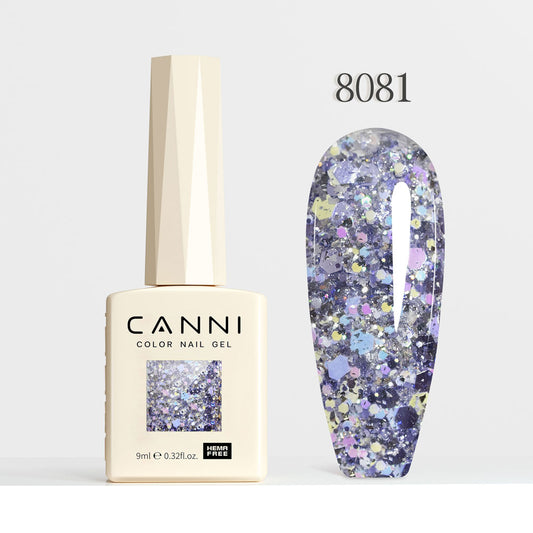Gel de uñas con purpurina de 9 ml - Serie Glitz Flash