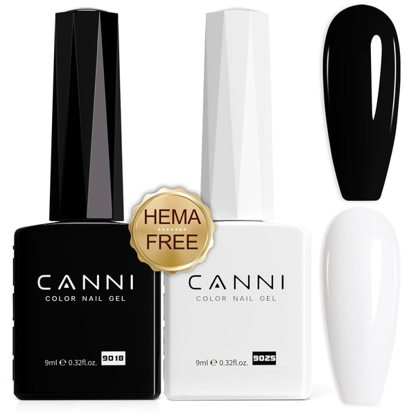 9ml Black and White Color 2pcs Set - Hema Free