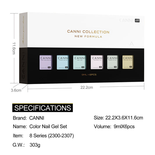 9ML Nail Gel 6 Colors Set