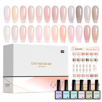 CC7 - 30pcs Gel Polish Kit Translucent Jelly Color