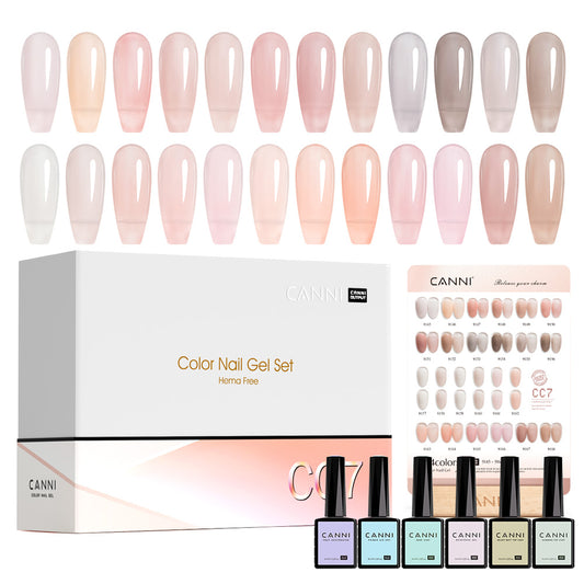 CC7 - 30pcs Gel Polish Kit Translucent Jelly Color