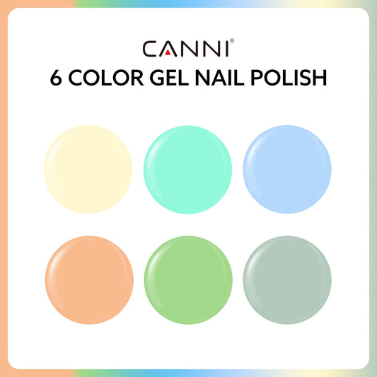 Aqua Lagoon Delight Kit - 9ml Nail Gel 6 Colors Set-2318