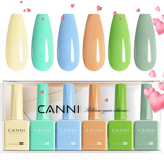 Aqua Lagoon Delight Kit - 9ml Nail Gel 6 Colors Set-2318