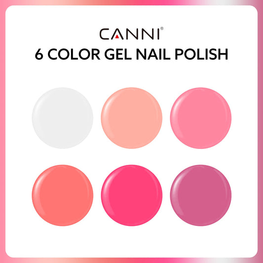 Blush Bliss Bouquet Kit - 9ml Nail Gel 6 Colors Set-2311