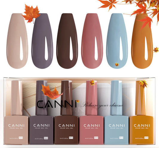 Boho Chic Palette Kit - 9ml Nail Gel 6 Colors Set-2304