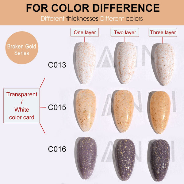 Broken Gold Gel C013-C018