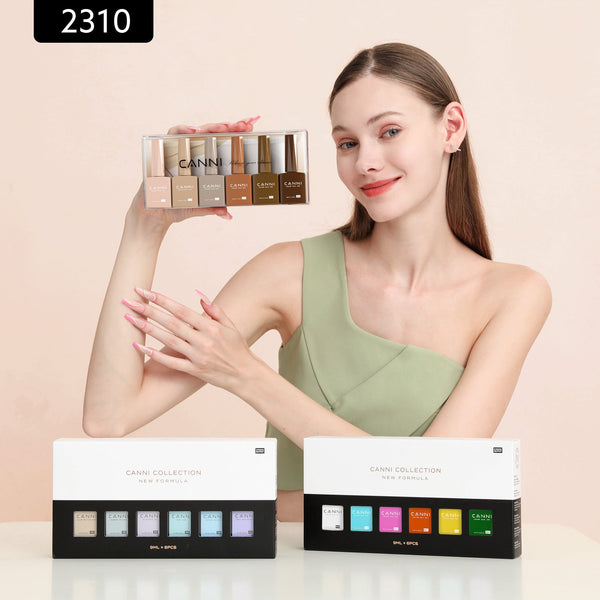 Caramel Cascade Kit - 9ml Hema Free Nail Gel 6 Colors Set-2310