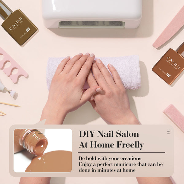 Caramel Cascade Kit - 9ml Hema Free Nail Gel 6 Colors Set-2310
