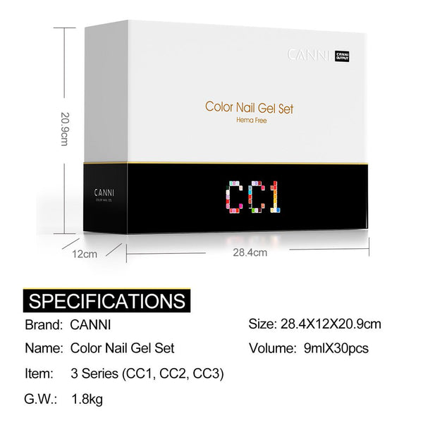 CC1 - HEMA FREE 30pcs Gel Polish Kit