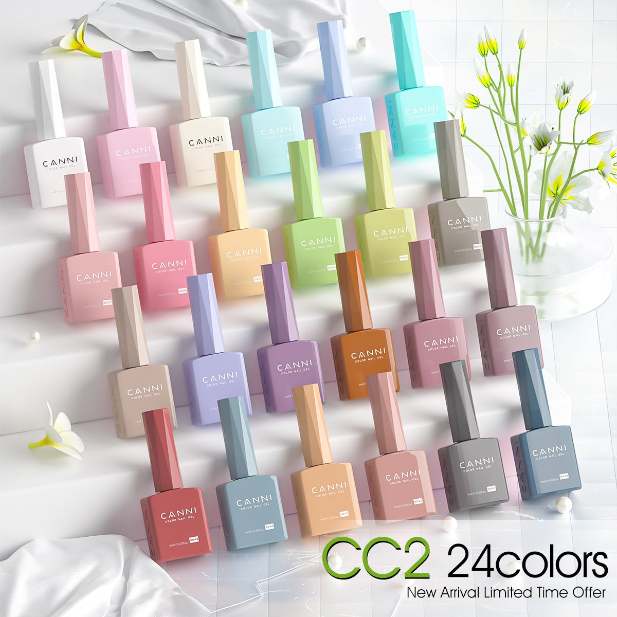 CANNI CC2 kit gel polish colors