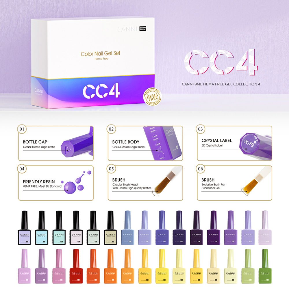 Purple and Yellow Gel Colors – TPO & HEMA-Free Gel Polish