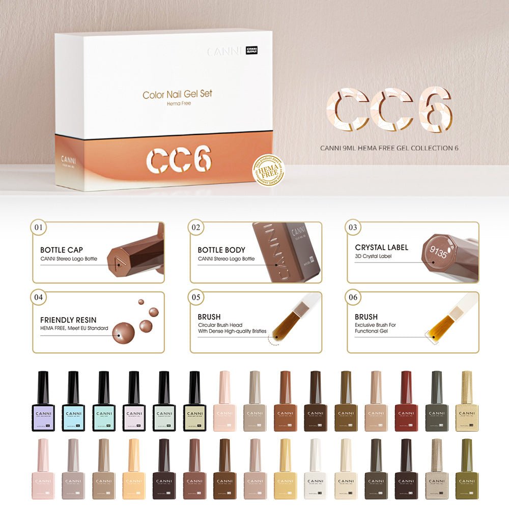 Brown Gel Colors – TPO & HEMA-Free Gel Polish Collection (30pcs