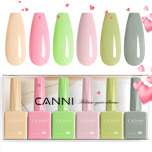 Cherry Blossom Meadows Kit - 9ml Nail Gel 6 Colors Set-2320