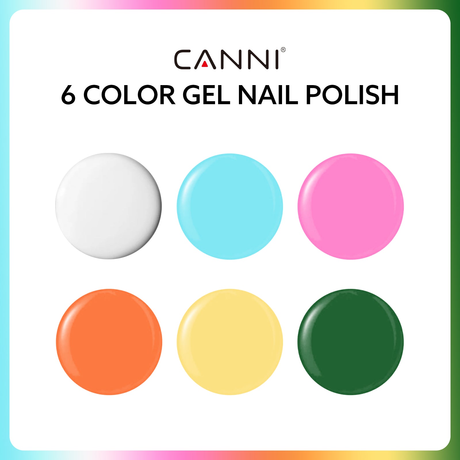 Chic Monochrome Kit - 9ml Nail Gel 6 Colors Set-2303 – CANNI Official