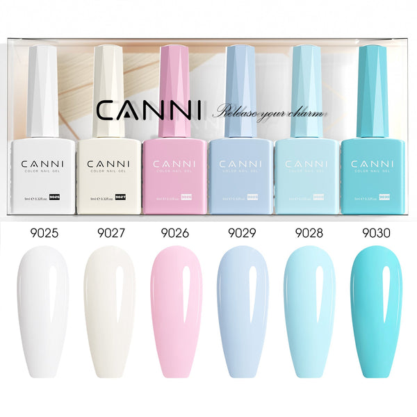 Cotton Candy Kit - 9ml Hema Free Nail Gel 6 Colors Set-2319