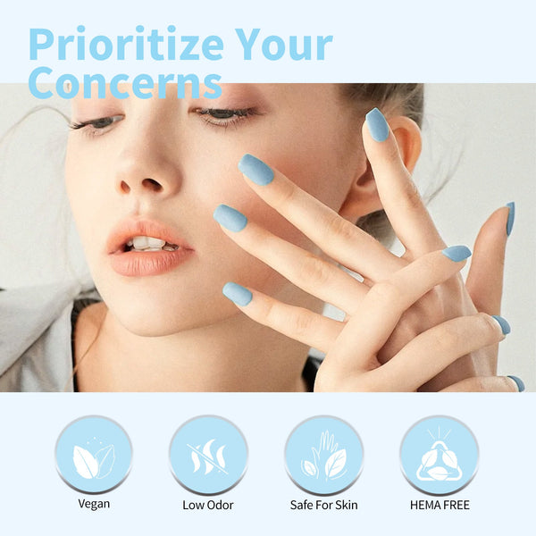 Cotton Candy Kit - 9ml Hema Free Nail Gel 6 Colors Set-2319