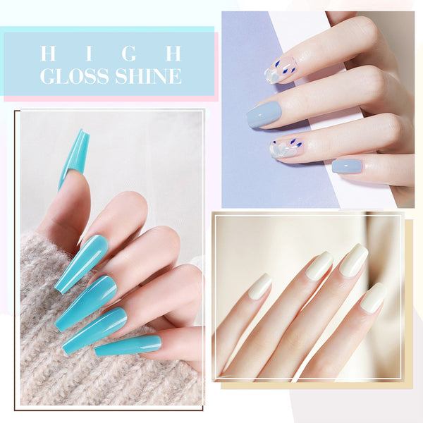 Cotton Candy Kit - 9ml Hema Free Nail Gel 6 Colors Set-2319