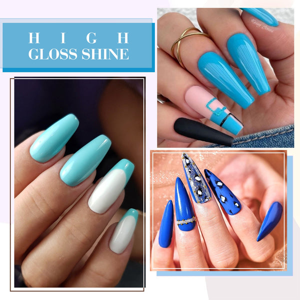 Crystal Clear Waters Kit - 9ml Hema Free Nail Gel 6 Colors Set-2313