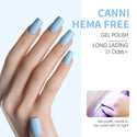 Crystal Clear Waters Kit - 9ml Hema Free Nail Gel 6 Colors Set-2313